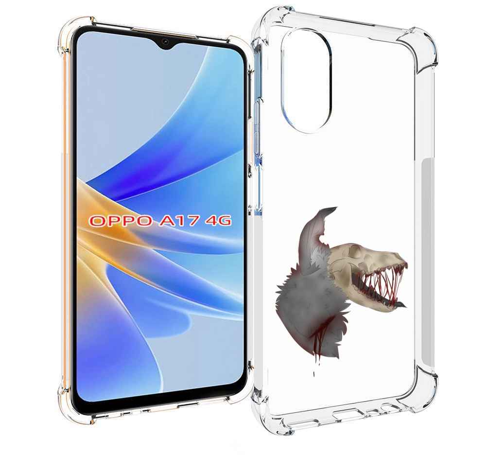 

Чехол MyPads кровавый-череп для OPPO A17, Прозрачный, Tocco