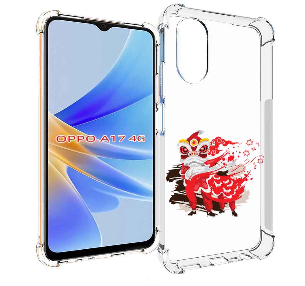 

Чехол MyPads красный-карнавал для OPPO A17, Прозрачный, Tocco
