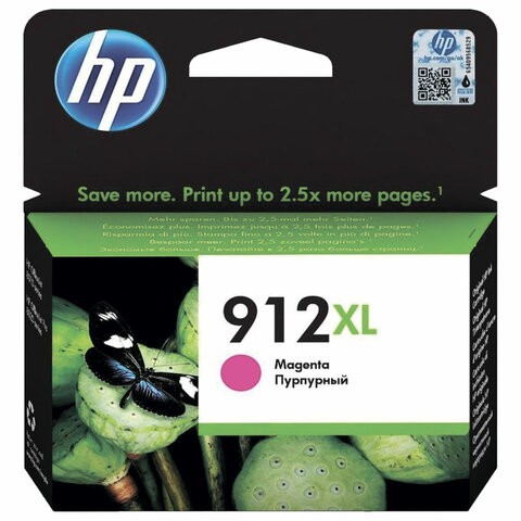

Картридж для струйного принтера HP 912XL пурпурный, оригинал (3YL82A)