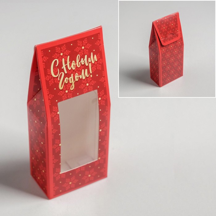

Коробка складная «Best wishes», 6 × 14,5 × 3,5 см, С Новым годом!