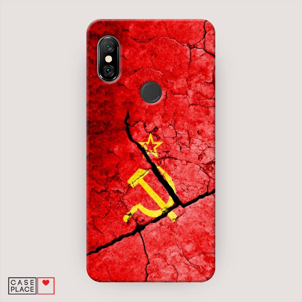 фото Пластиковый чехол "ссср" на xiaomi redmi note 6 pro awog