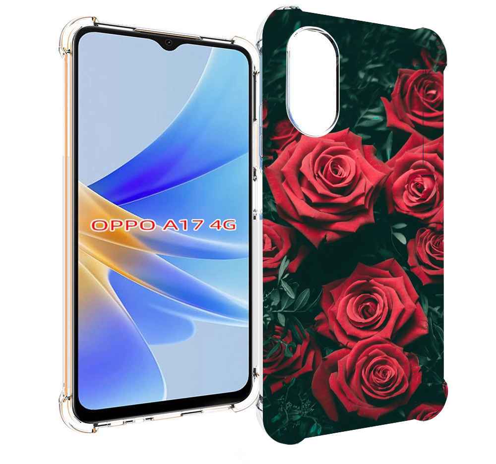

Чехол MyPads красные-бархатные-розы для OPPO A17, Прозрачный, Tocco