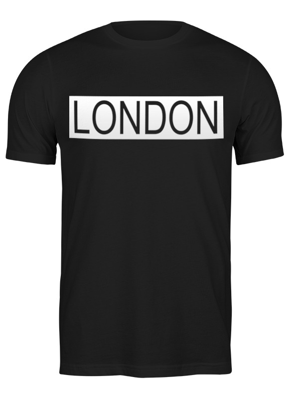 Футболка мужская Printio london черная 3XL