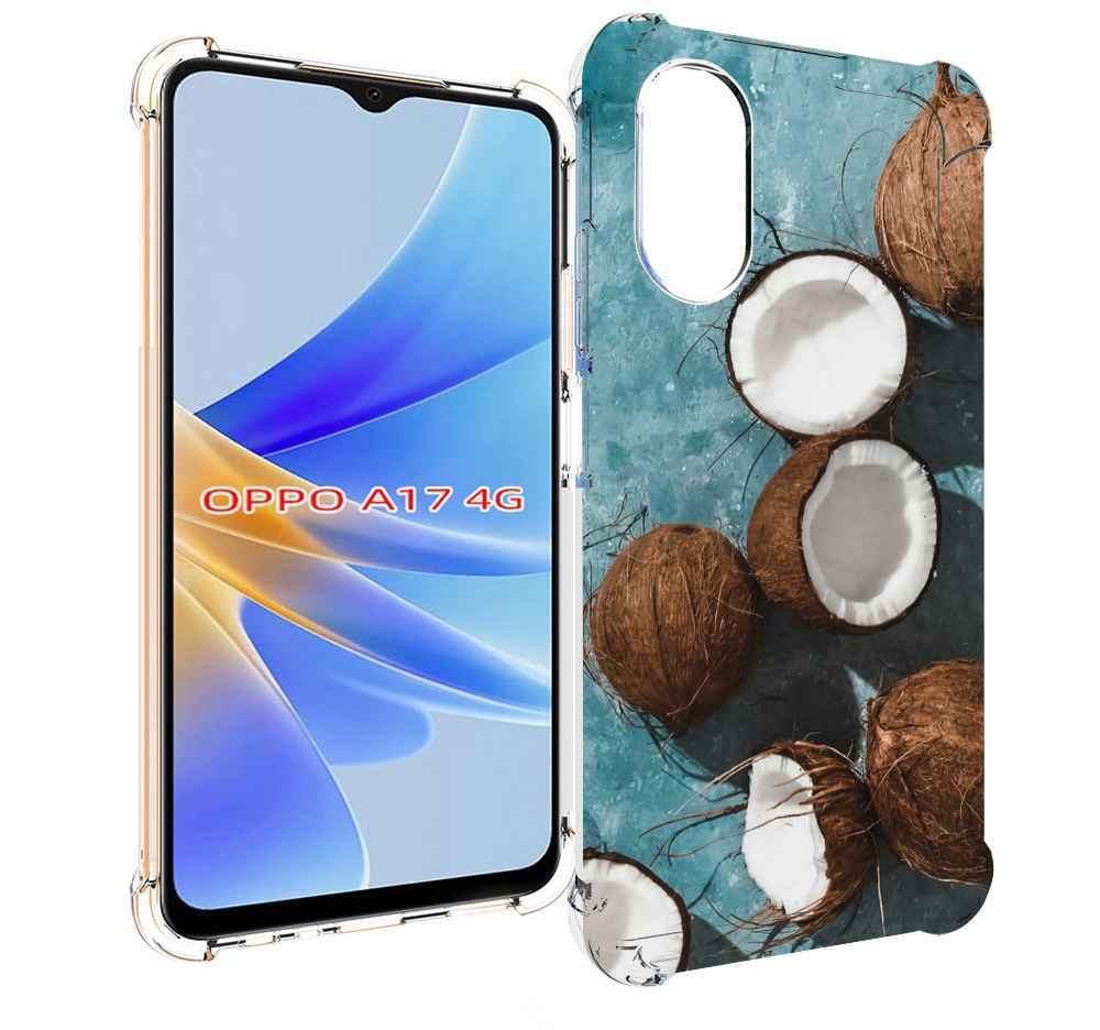 

Чехол MyPads красивые-кокосы для OPPO A17, Прозрачный, Tocco