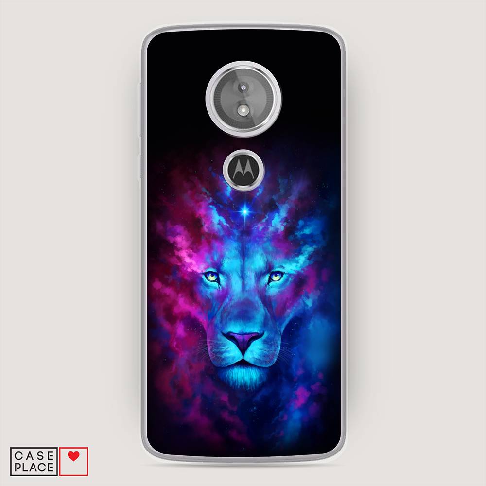 

Чехол Awog на Motorola Moto E5 / Моторола Мото E5 "Космический лев", Разноцветный, 241050-1