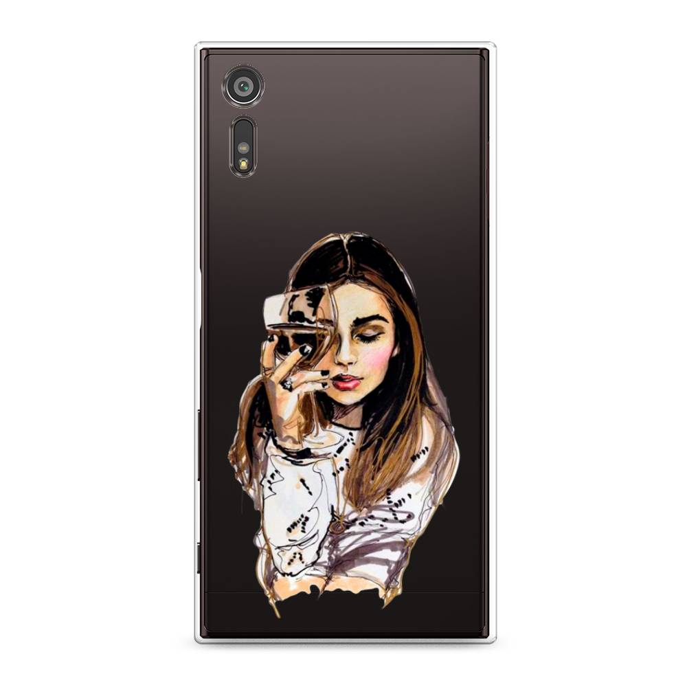 

Чехол Awog на Sony Xperia XZ "Девушка с бокалом", Разноцветный, 51450-7