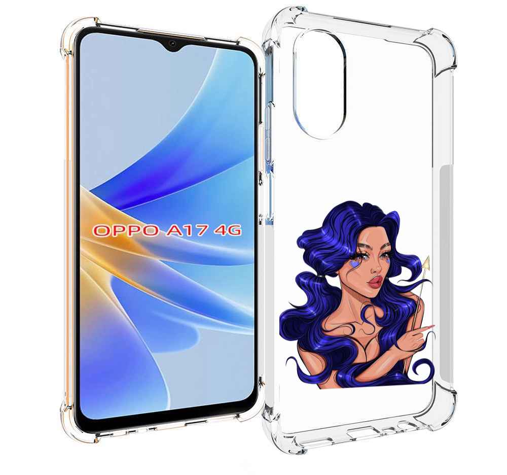 

Чехол MyPads красивая-девушка-с-синими-волосами женский для OPPO A17, Прозрачный, Tocco