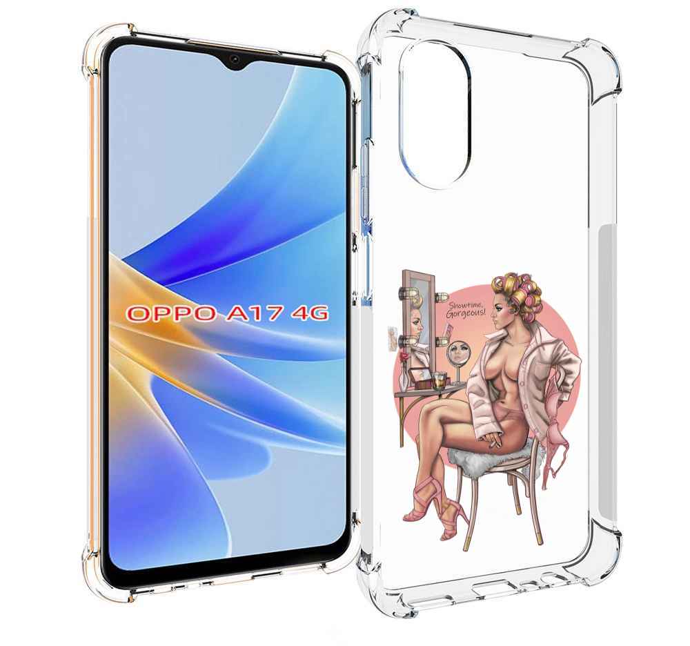 

Чехол MyPads красивая-девушка-с-зеркалом женский для OPPO A17, Прозрачный, Tocco