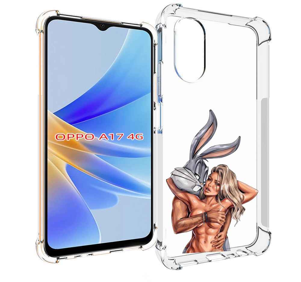 

Чехол MyPads красивая-девушка-с-бак-банни женский для OPPO A17, Прозрачный, Tocco