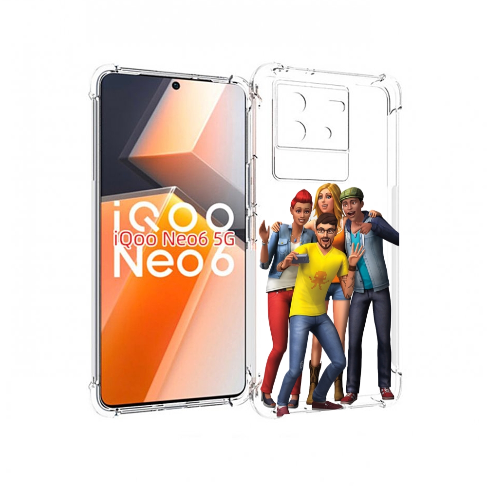

Чехол MyPads sims для Vivo iQoo Neo 6 5G, Прозрачный, Tocco