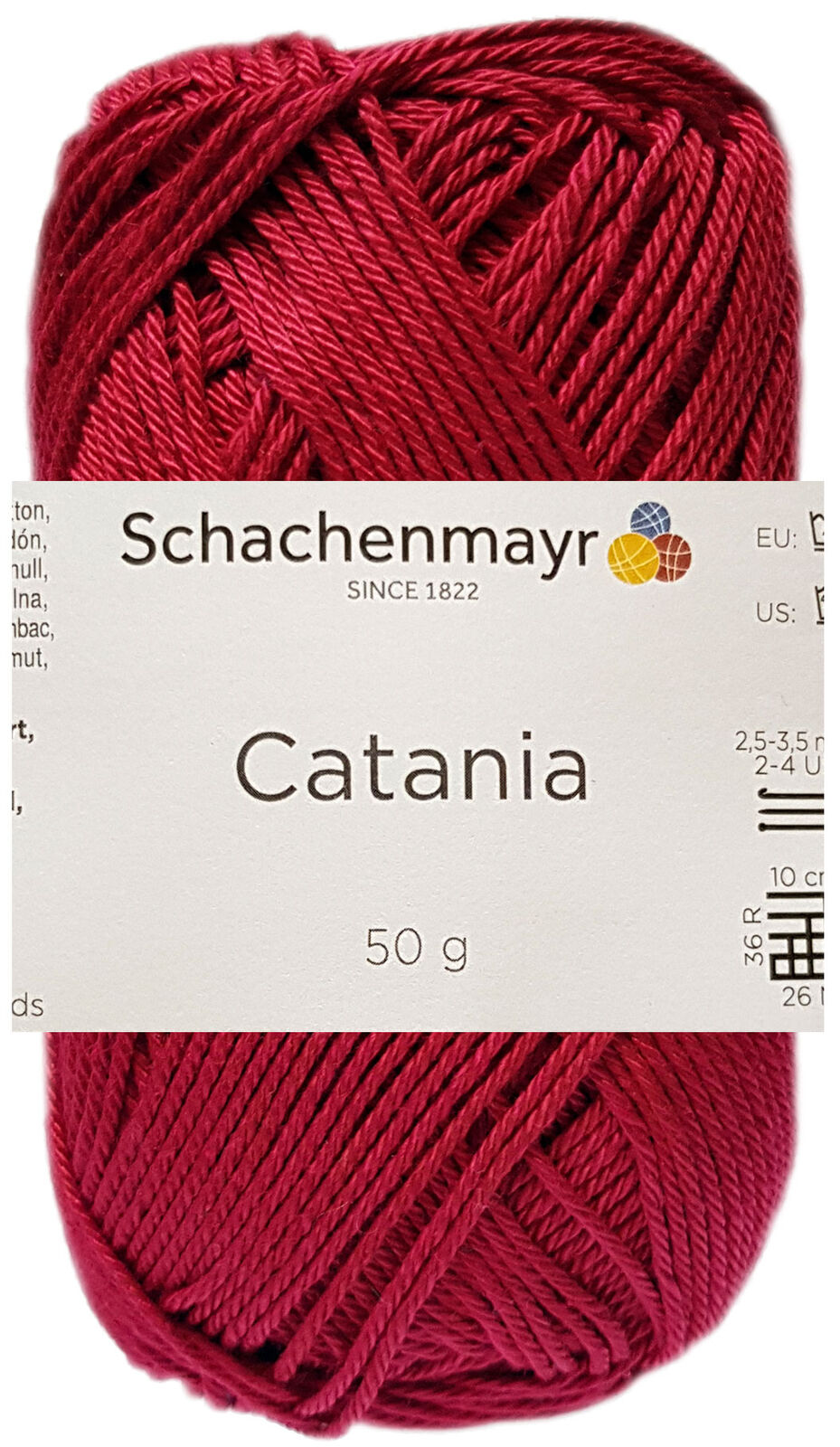 

Пряжа Catania Schachenmayr Originals MEZ 9801210, 00192 винный (weinrot), Красный