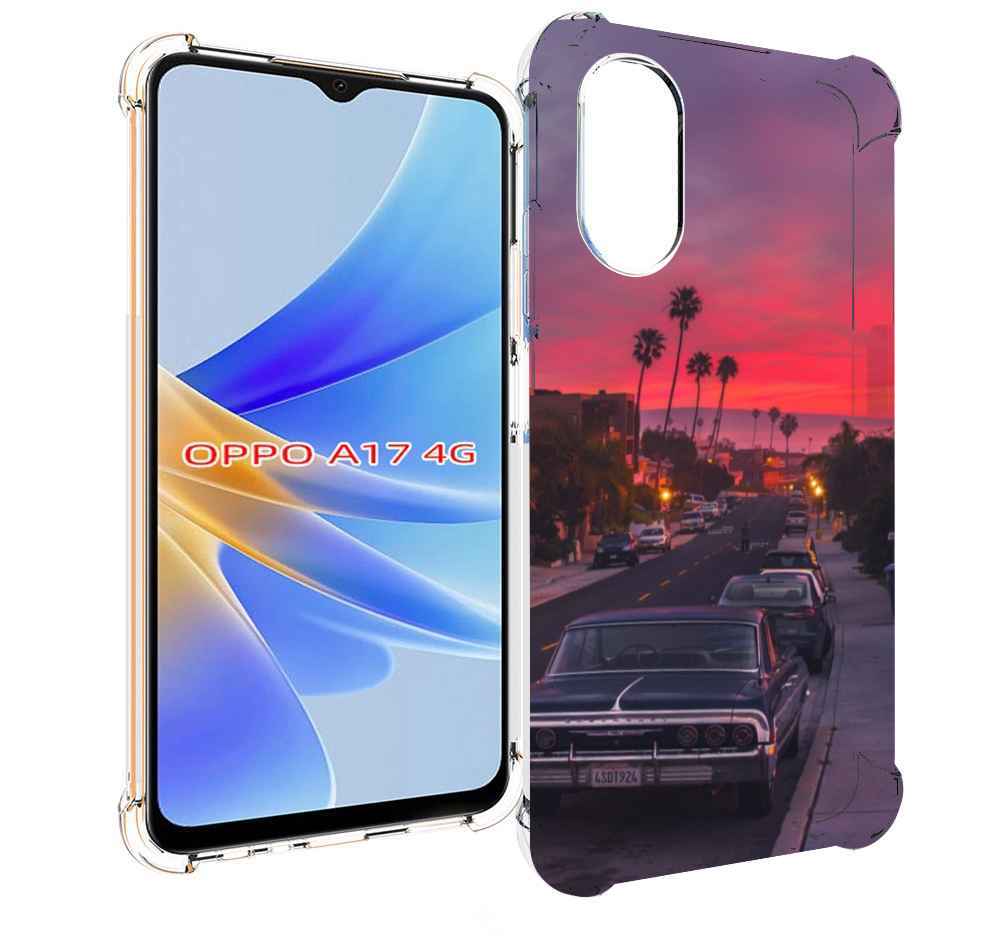 

Чехол MyPads красивая дорога америки для OPPO A17, Прозрачный, Tocco