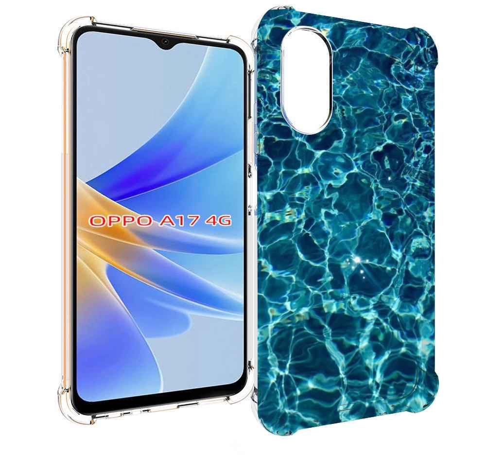 

Чехол MyPads красивая голубая вода для OPPO A17, Прозрачный, Tocco