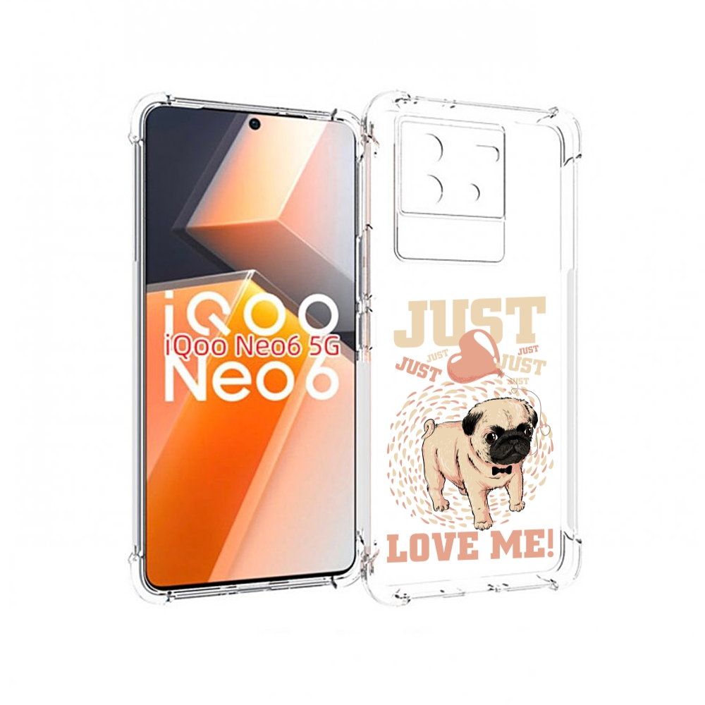 

Чехол MyPads Люби меня для Vivo iQoo Neo 6 5G, Прозрачный, Tocco