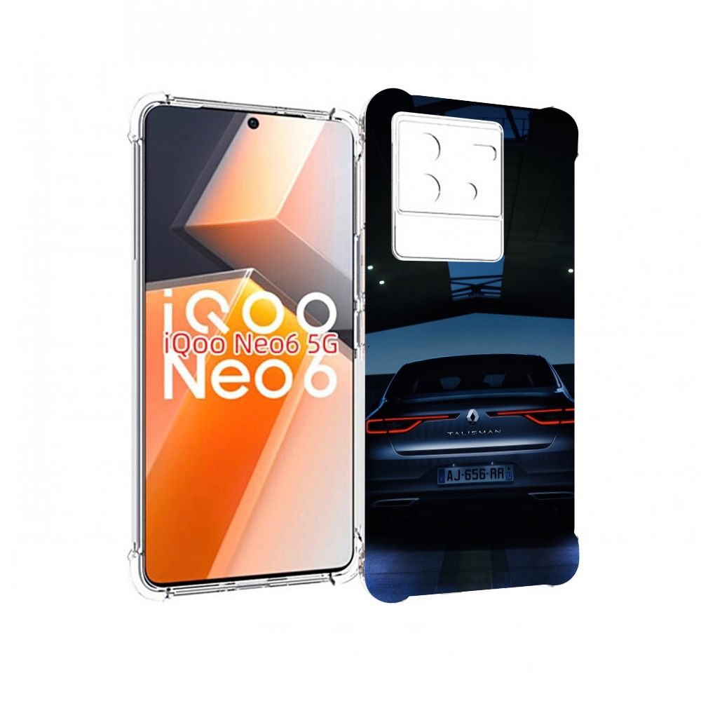 

Чехол MyPads renault 1 для Vivo iQoo Neo 6 5G, Прозрачный, Tocco
