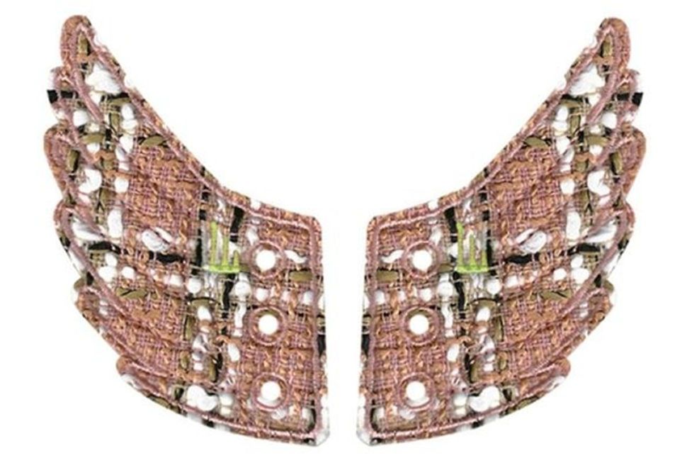 

Аксессуары для кед крылья Chanel Pink Lace 11801 розовые, Бежевый