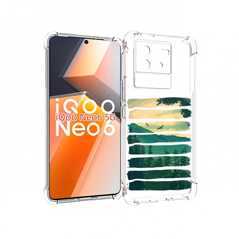 

Чехол MyPads Лесная чаща для Vivo iQoo Neo 6 5G, Прозрачный, Tocco