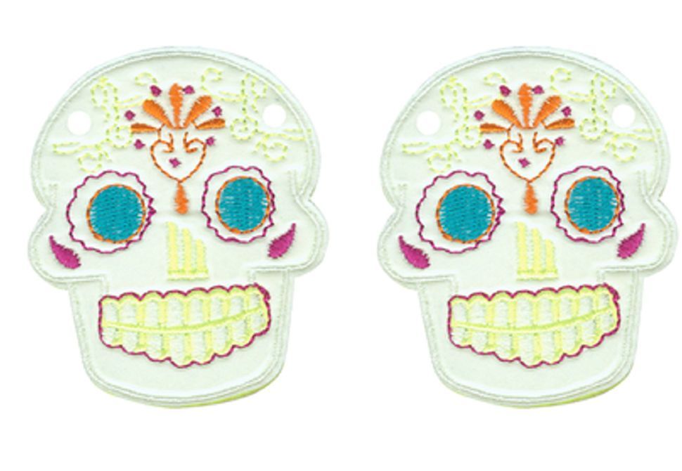 

Аксессуары для кед крылья череп Sugar Skull White Lace 11010 белые, Белый