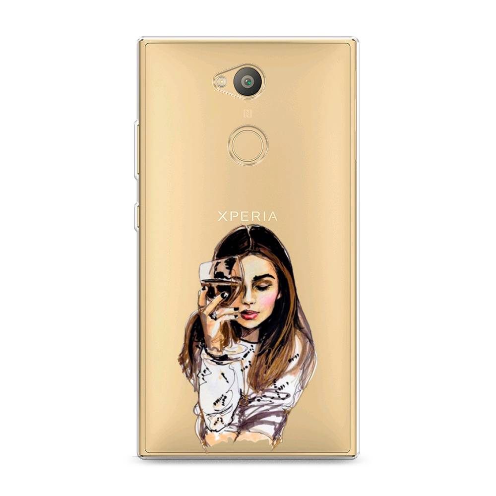 

Чехол Awog на Sony Xperia L2 "Девушка с бокалом", Разноцветный, 53450-7