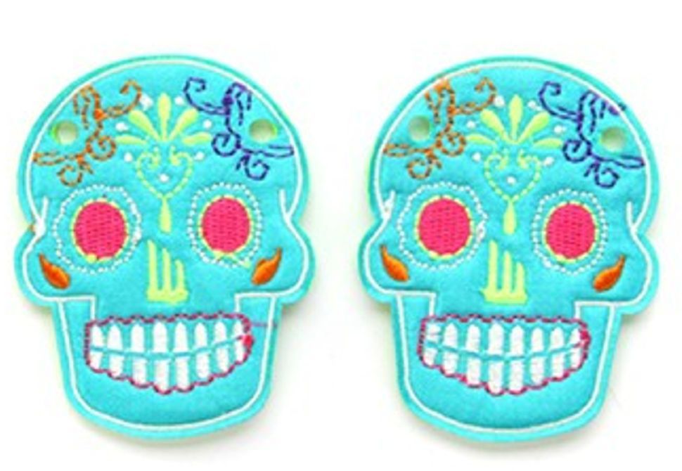 

Аксессуары для кед крылья череп Sugar Skull Turq Lace 11008 зеленые, Голубой