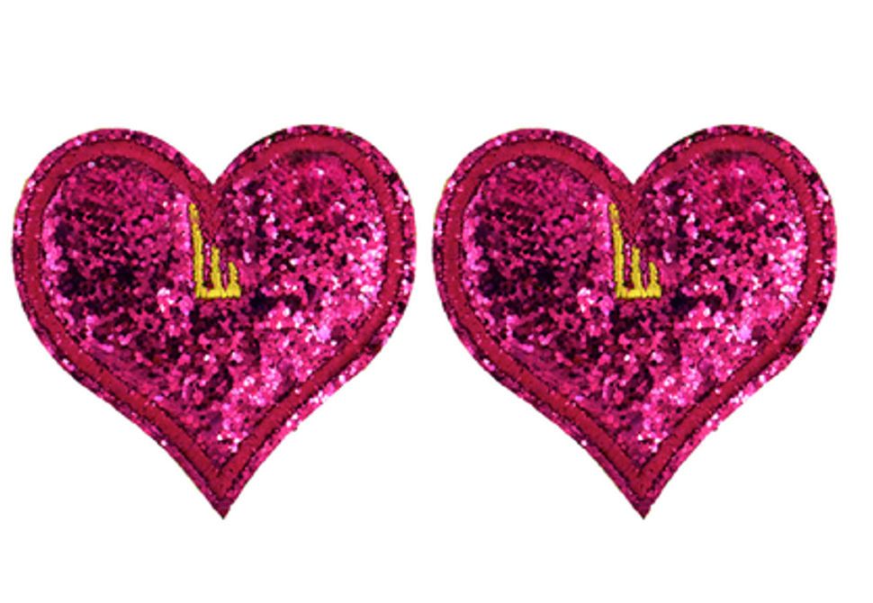 

Аксессуары для кед крылья сердце Sunset Fushia Sparkle Lace 12103 фиолетовые, Бордовый