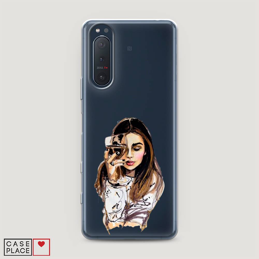 

Чехол Awog на Sony Xperia 5 II "Девушка с бокалом", Разноцветный, 54750-7