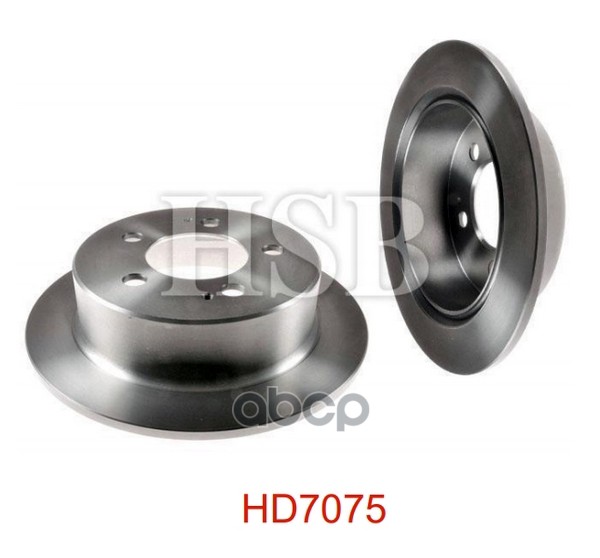 

HSB HD7075 Диск тормозной задний SSANG: ACTYON 2.0/2.3 05->, KYRON 2.0/2.3/2.7 05-> 1шт