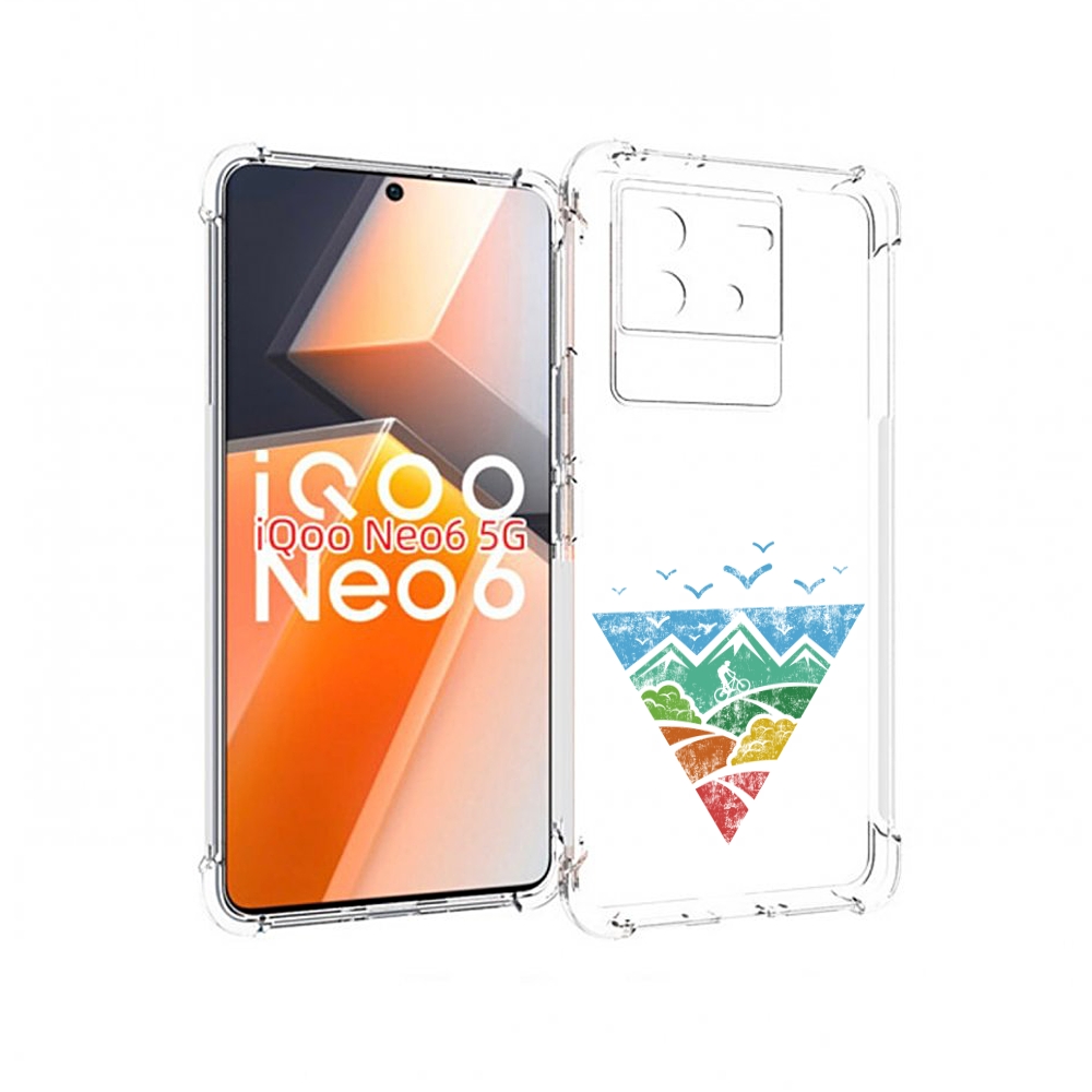 

Чехол MyPads Лес земля море чайки для Vivo iQoo Neo 6 5G, Прозрачный, Tocco