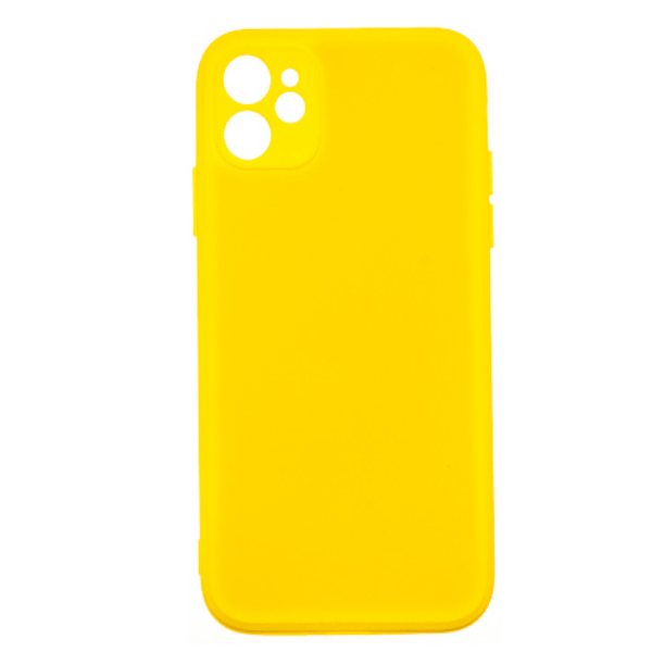 фото Чехол для iphone 12 mini silicone, желтый nobrand