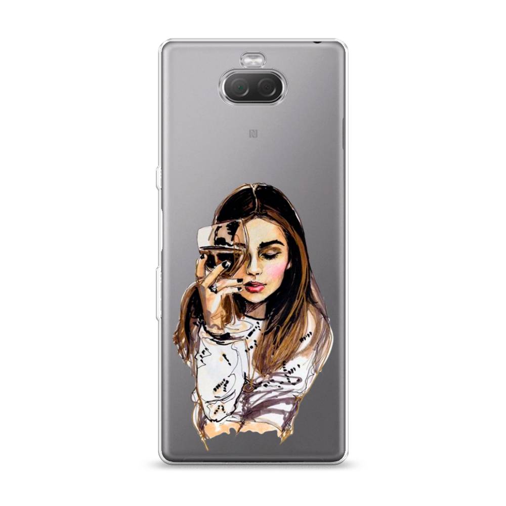

Чехол Awog на Sony Xperia 10/XA3 "Девушка с бокалом", Разноцветный, 54050-7