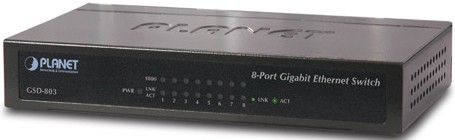 

Коммутатор Planet GSD-803 серый, GSD-803