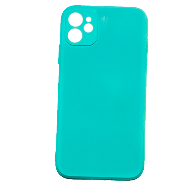 фото Чехол для iphone 12 mini silicone, бирюзовый nobrand