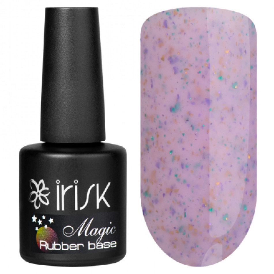 

База каучуковая irisk с шиммером Shimmer Rubber Base 21 Magic 10 мл, Shimmer