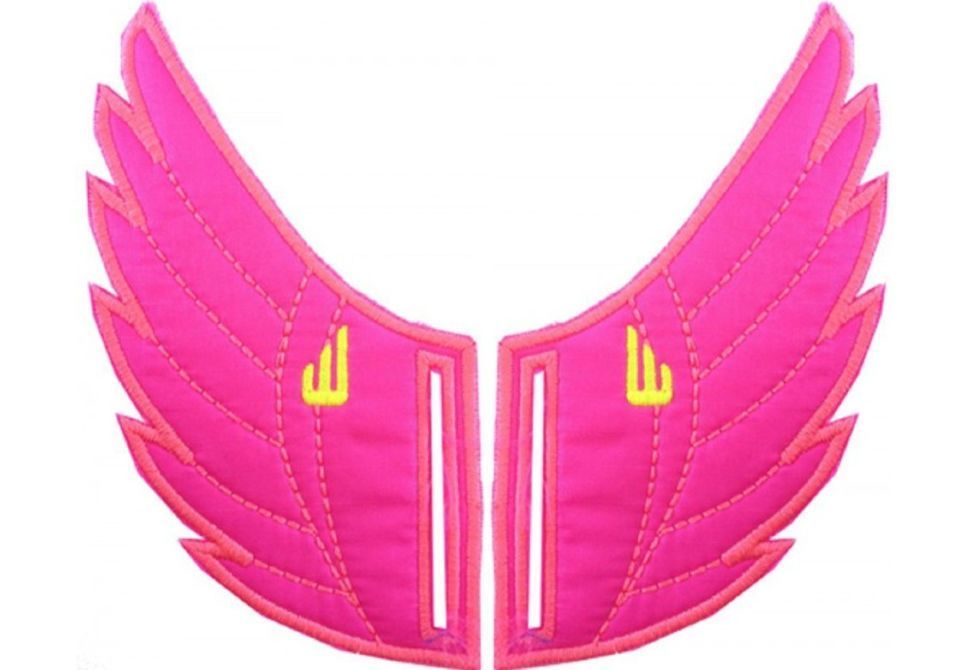 

Аксессуары для кед крылья Rossmore Pink Neon Slot 20207 розовые, Розовый