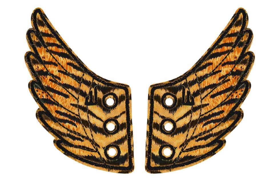 

Аксессуары для кед крылья LACE Shwings SAFARI 10320 тигровые, Коричневый