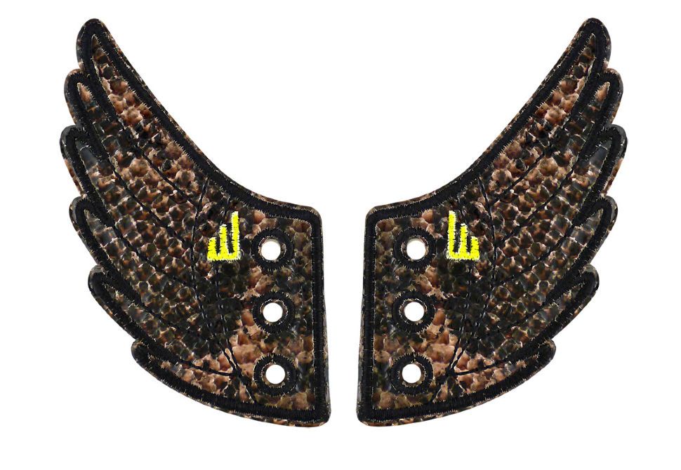 

Аксессуары для кед крылья LACE Shwings SAFARI 10318 змеиный принт, Коричневый