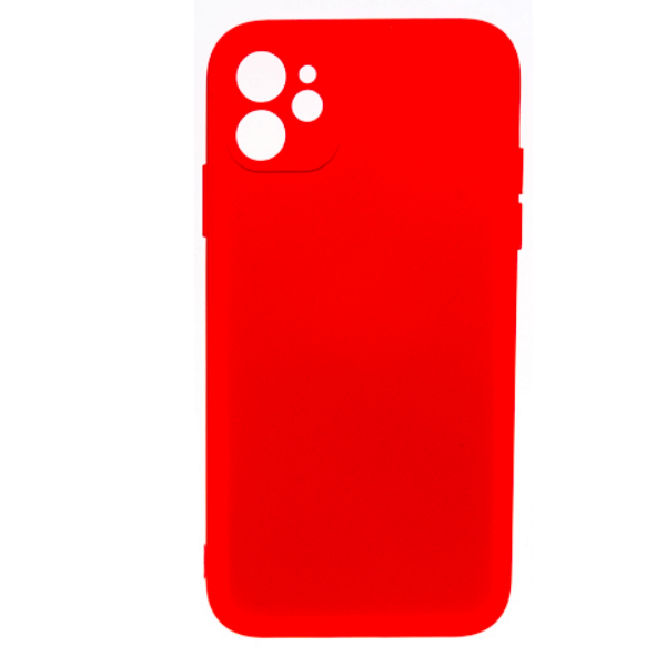 фото Чехол для iphone 12 mini silicone, красный nobrand