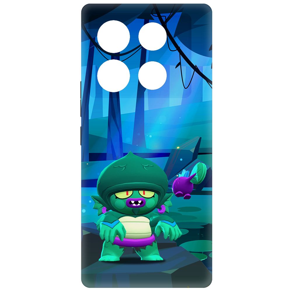 

Чехол-накладка Krutoff Soft Case Brawl Stars - Болотный Джин для INFINIX Note 40 Pro 5G, Черный