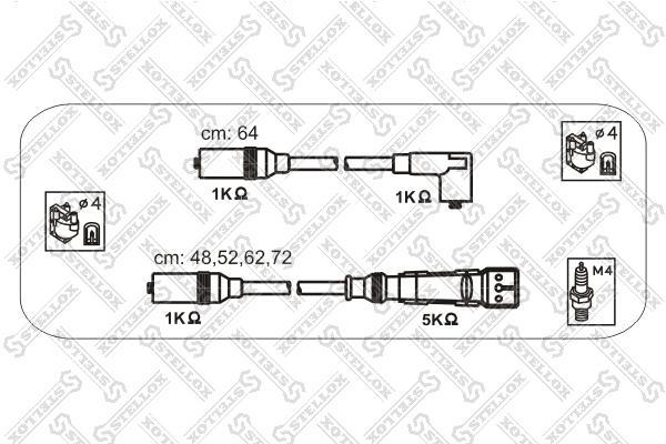 

Комплект высоковольтных проводов Stellox 1038083SX