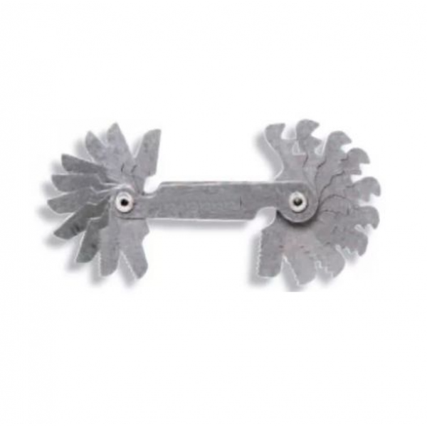 Набор резьбовых шаблонов для метрической резьбы 60°, шаг 0,25-2,5 из 28 шт.