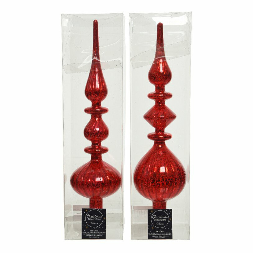 

Верхушка для ели Decoris красная 35 см