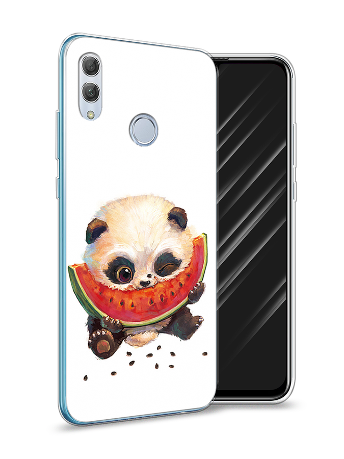 

Чехол Awog на Huawei P Smart 2019 "Малыш панды с арбузом", Белый;красный, 67250-1