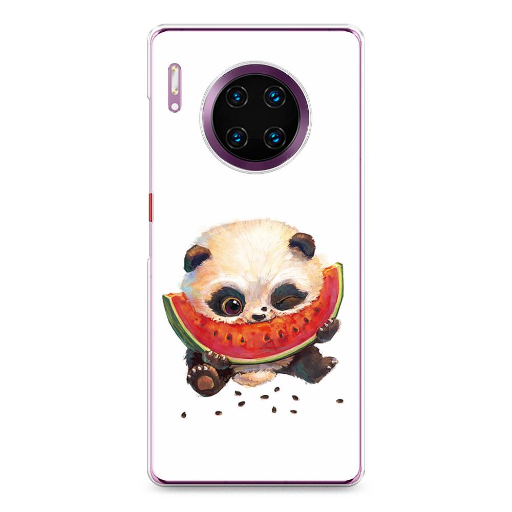 

Чехол Awog на Huawei Mate 30 Pro "Малыш панды с арбузом", Белый;красный, 610450-1