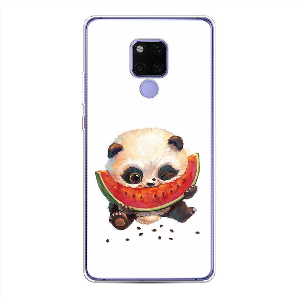 

Чехол Awog на Huawei Mate 20X "Малыш панды с арбузом", Белый;красный, 66950-1