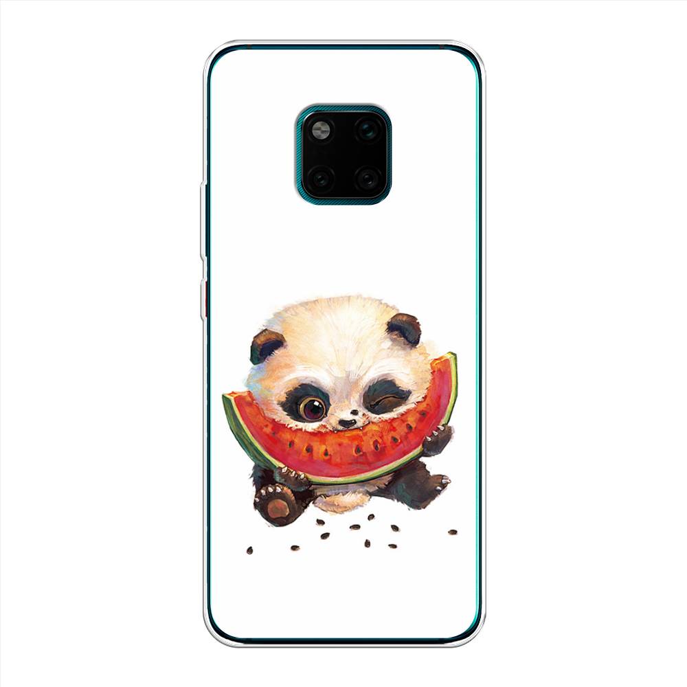 

Чехол Awog на Huawei Mate 20 Pro "Малыш панды с арбузом", Белый;красный, 67050-1