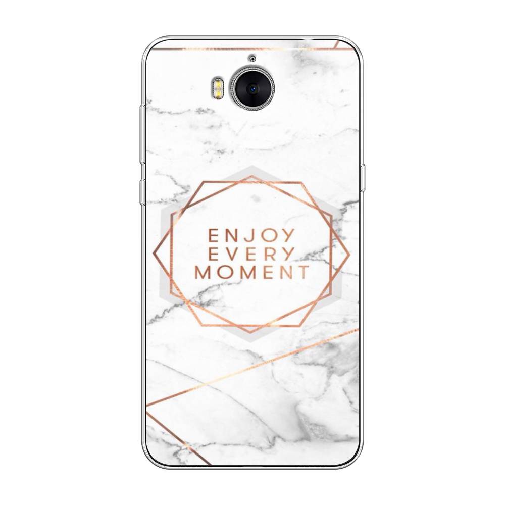 

Чехол Awog на Huawei Y5 2017 "Enjoy every moment мрамор", Разноцветный, 62550-7