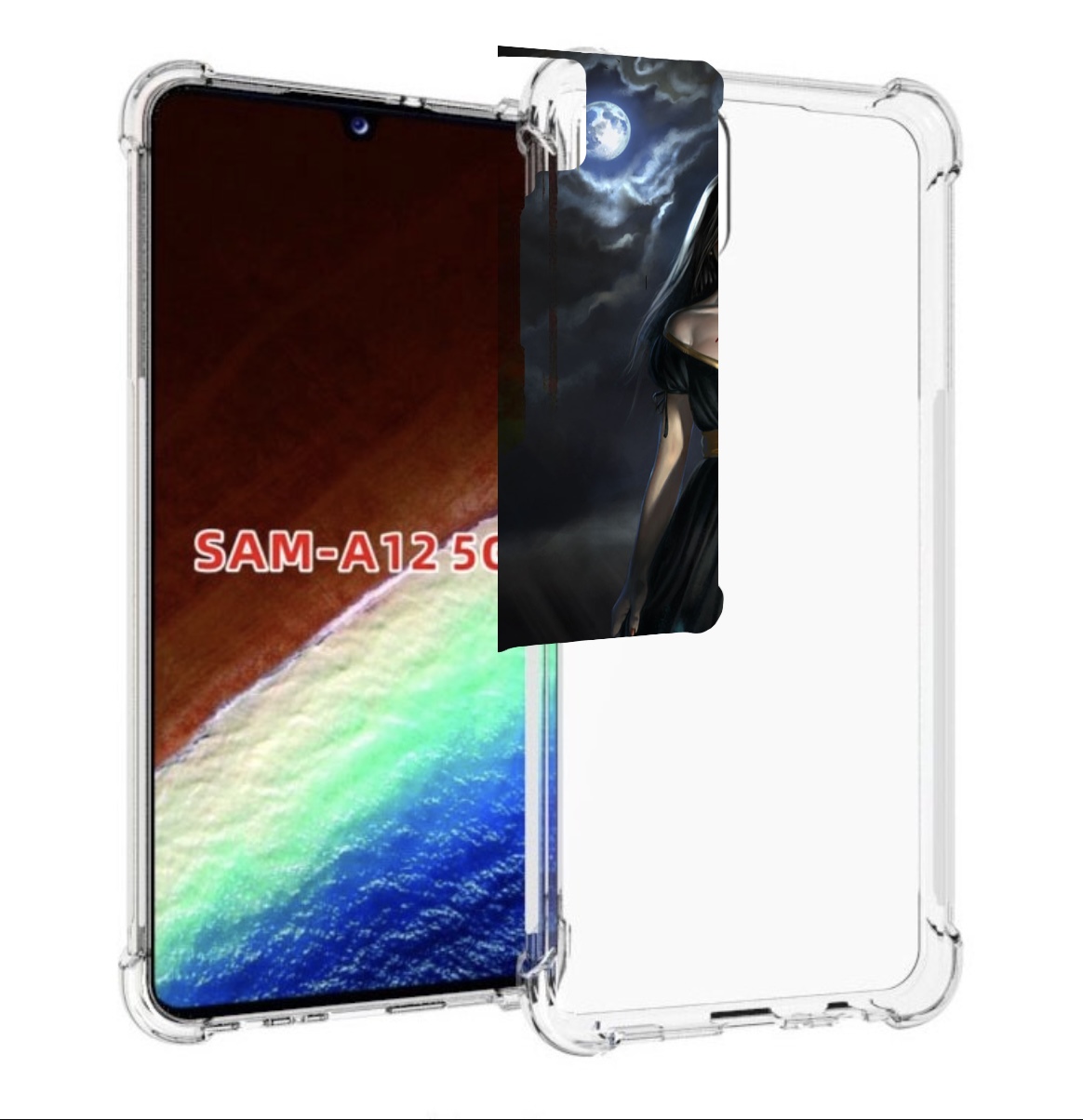 

Чехол MyPads девушка с порезом на горле женский для Samsung Galaxy A12 (SM-A125F) 2020, Прозрачный, Tocco