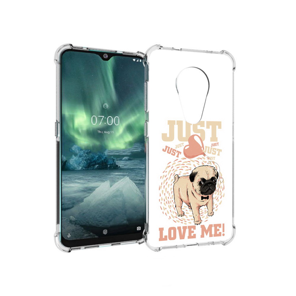 

Чехол MyPads Tocco для Nokia 7.2 Люби меня (PT139171.105.109), Прозрачный, Tocco
