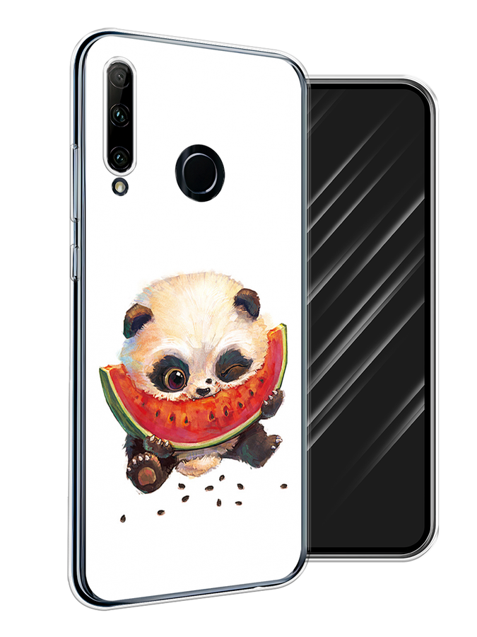 

Чехол Awog на Honor 20 Lite 2019 "Малыш панды с арбузом", Белый;красный, 68950-1