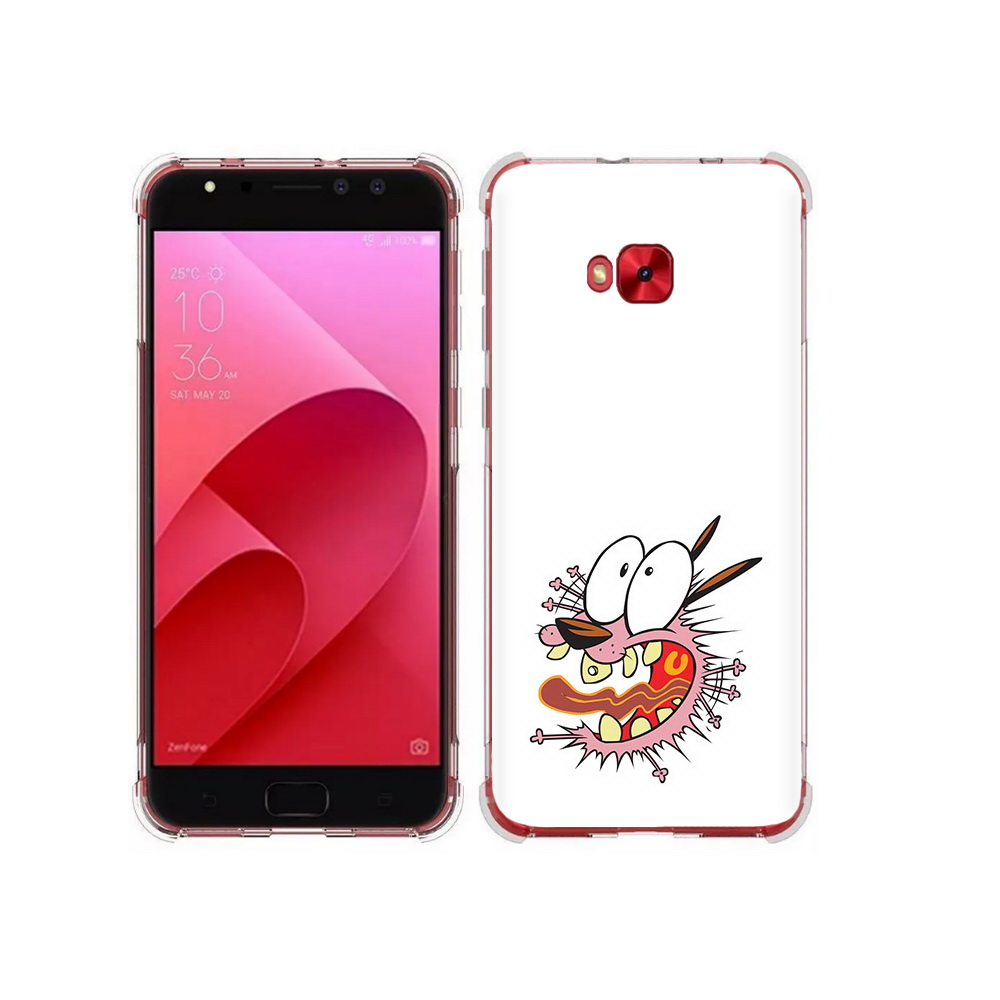 

Чехол MyPads Tocco для Asus ZenFone 4 Selfie испуганный бобик (PT76274.652.381), Прозрачный, Tocco